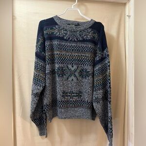 ⚪️ Stefano vintage men’s sweater colourful fun size xl